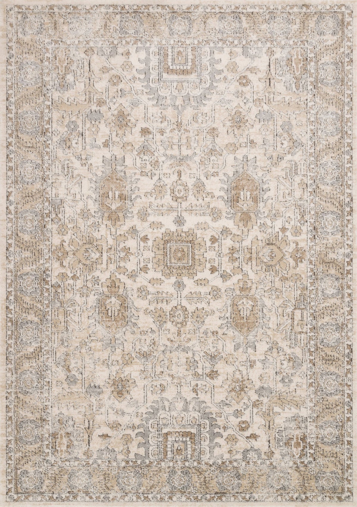 Loloi II Teagan TEA-03 Ivory Sand Rug - 11 ft 6 in x 15 ft